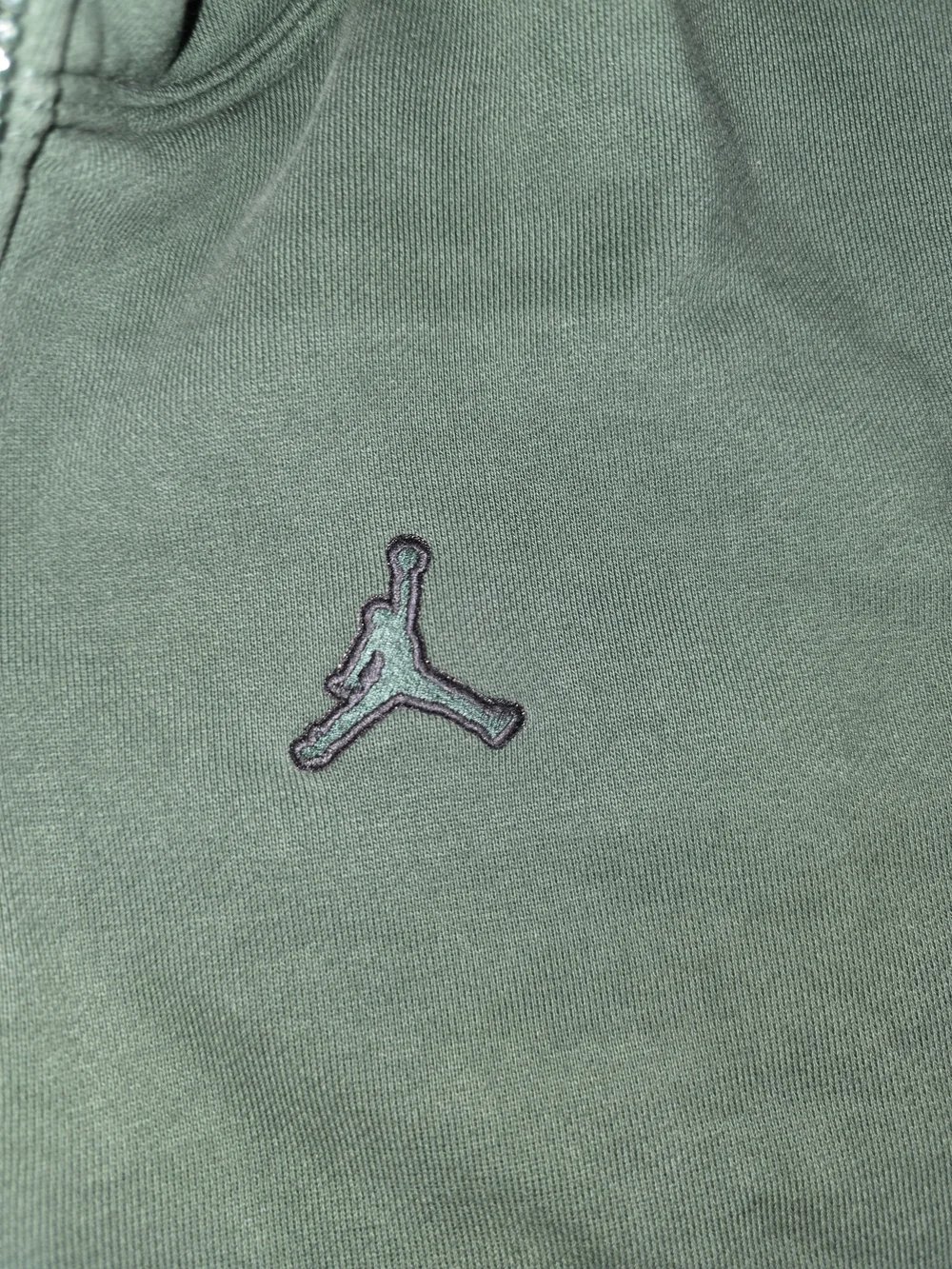 Jordan Men's Zip-Up Hoodie in Dark Green